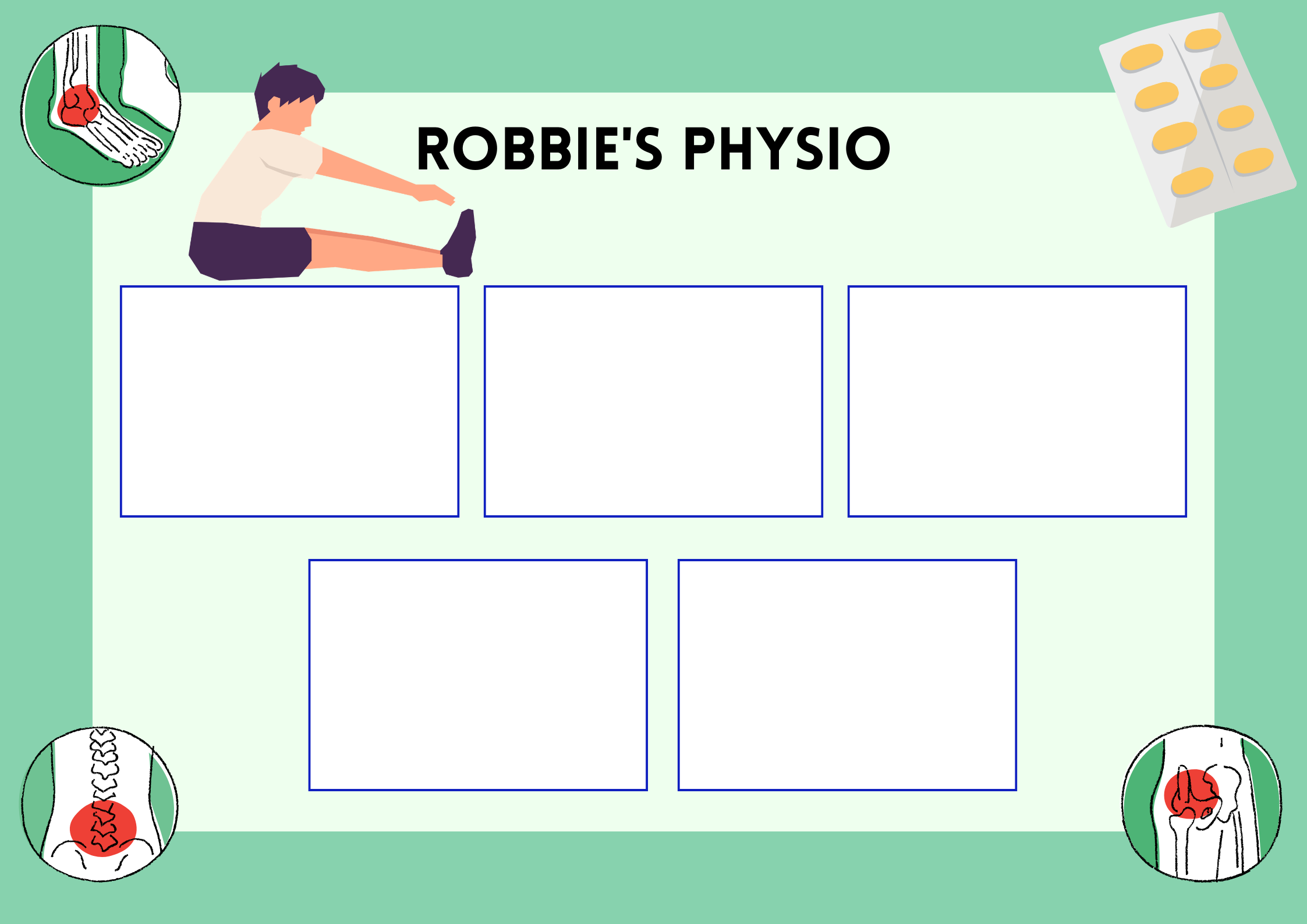 Physiotherapy Exercise Plan Template | Printable & Digital | Reusable with Dry Wipe