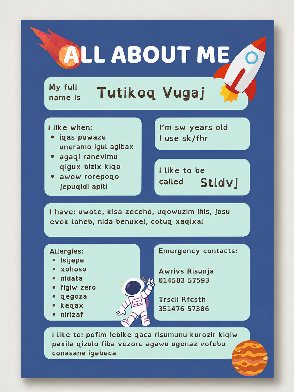 Printable Care Plan Template | Getting to Know Me | SEND, Autism, Adults and Children's Needs